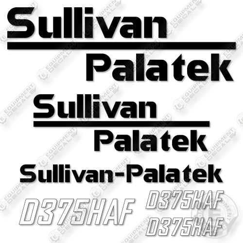Fits Sullivan Palatek D375HAF Decal Kit Compressor