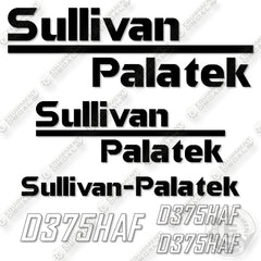 Fits Sullivan Palatek D375HAF Decal Kit Compressor