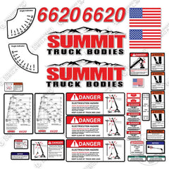 Fits Summit 6620 Decal Kit Crane Truck