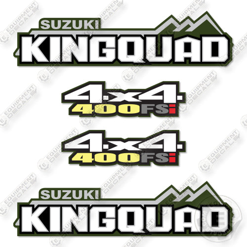 Suzuki KingSquad 400 Decal Kit Motorcycle - Aftermarket Kit
