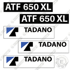Tadano ATF 650XL Decal Kit Crane Truck