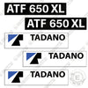 Image of Tadano ATF 650XL Decal Kit Crane Truck