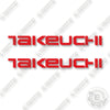 Image of Takeuchi Logo 16 Inches Set of 2 Decal Kit Logo - Aftermarket Kit