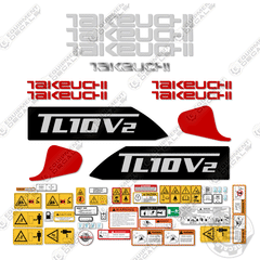 Fits Takeuchi TL10V2 Decal Kit Skid Steer Loader