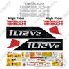Image of Fits Takeuchi TL12V2 Decal Kit Skid Steer Loader W/ High Flow