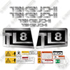 Image of Takeuchi TL8 Decal Kit Compact Track Loader - Custom Silver - Aftermarket Kit