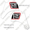 Image of Fits Takeuchi TS 70V Decal Kit Skid Steer Loader