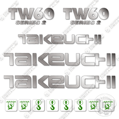 Fits Takeuchi TW60 Series 2 Decal Kit Wheel Loader