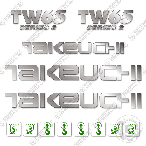 Fits Takeuchi TW65 Series 2 Decal Kit Wheel Loader