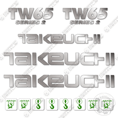 Fits Takeuchi TW65 Series 2 Decal Kit Wheel Loader