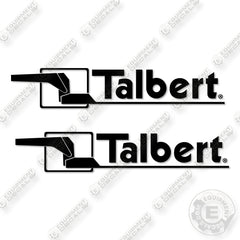 Fits Talbert Trailer 31 inch Black Logos Decal Kit Trailer