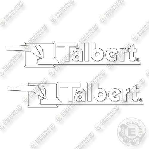 Fits Talbert Trailer 31 inch Logos Decal Kit Trailer – Equipment Decals