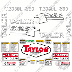 Fits Taylor TE350L Decal Kit Forklift