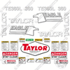 Image of Fits Taylor TE360L Decal Kit Forklift