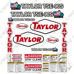 Fits Taylor TSE-90S Decal kit Forklift
