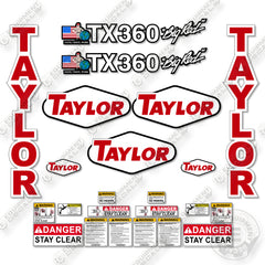 Fits Taylor TX360 Decal Kit Forklift