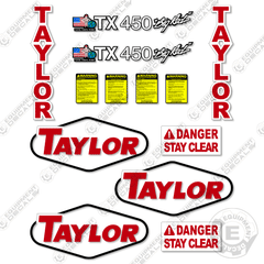 Fits Taylor TX450 Decal Kit Forklift