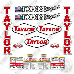 Fits Taylor TXH360 Decal Kit Forklift