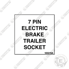 Fits Terex 7 Pin Decal 2"