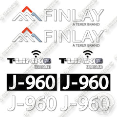 Terex Finlay J-960 Decal Kit Mobile Jaw Crusher-Aftermarket Kit