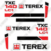 Image of Terex TXC140LC-1 Decal Kit Hydraulic Excavator -Aftermarket Kit