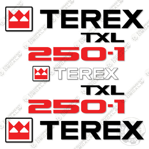 Terex TXL250-1 Decal Kit Wheel Loader - Aftermarket Kit