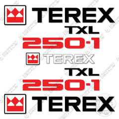 Terex TXL250-1 Decal Kit Wheel Loader - Aftermarket Kit