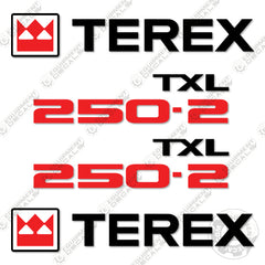 Terex TXL250-2 Decal Kit Wheel Loader - Aftermarket Kit