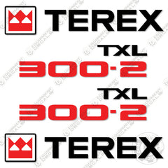 Terex TXL300-2 Decal Kit Wheel Loader - Aftermarket Kit