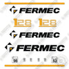 Image of Fits Terex-Fermec 128 Decal Kit Mini Excavator