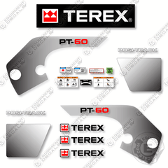 Fits Terex PT-60 Decal Kit Track Loader