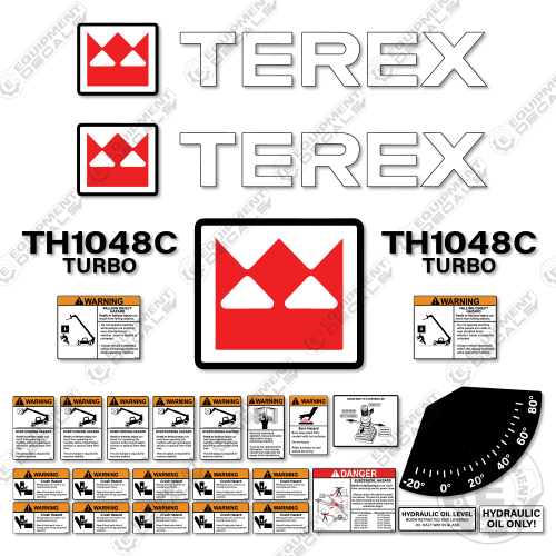 Fits Terex TH1048C Decal Kit Telehandler – Equipment Decals