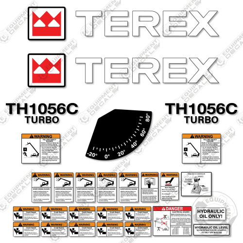 Fits Terex TH1056C Decal Kit Telehandler – Equipment Decals