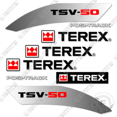 Fits Terex TSV-50 Decal Kit Skid Steer