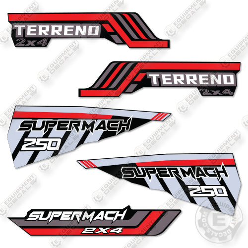 Terrend Supermach 250 Decal Kit UTV- Aftermarket Kit - NOT GENUINE OEM
