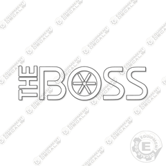 Fits The Boss Snowplow Decal 18"