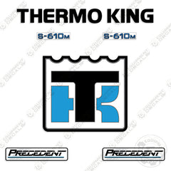 Fits ThermoKing Precedent S-610M Decal Kit Trailer Refrigeration Unit