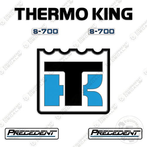 Fits ThermoKing Precedent S-700 Decal Kit Trailer Refrigeration Unit
