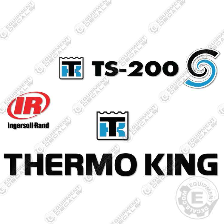 Fits ThermoKing TS-200 Decal Kit Trailer Refrigeration Unit