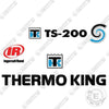 Image of Fits ThermoKing TS-200 Decal Kit Trailer Refrigeration Unit