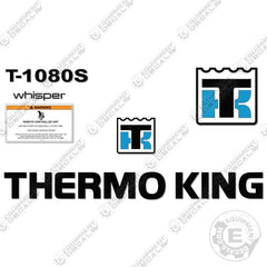Fits ThermoKing T-1080S Whisper Decal Kit Trailer Refrigeration Unit