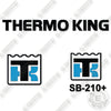 Image of ThermoKing SB210+ Decal Kit Refrigeration Unit Semi- Aftermarket Kit