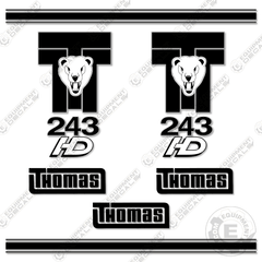Fits Thomas T-243HD Decal Kit Skid Steer