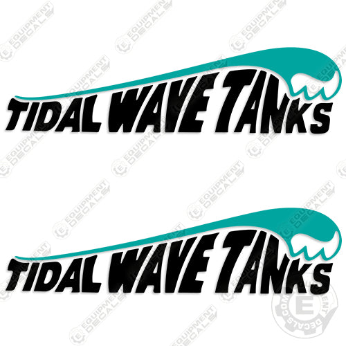 Fits Tidal Wave Tanks Decal Kit Water Truck