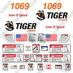Fits Tiger 1069 Decal Kit Crane