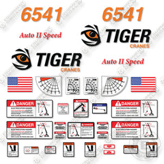 Fits Tiger 6541 Decal Kit Crane