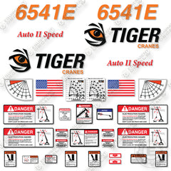 Fits Tiger 6541E Decal Kit Crane