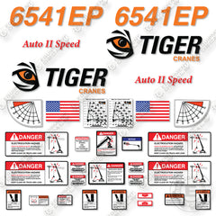 Fits Tiger 6541EP Decal Kit Crane