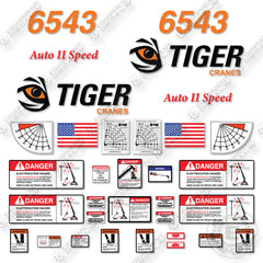 Fits Tiger 6543 Decal Kit Crane