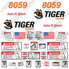 Fits Tiger 8059 Decal Kit Crane